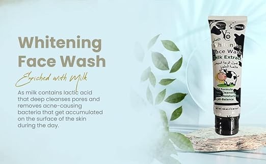 YC Whitening Face Wash with Milk Extract 100ml 0