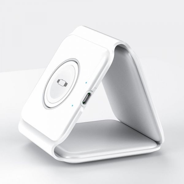WIWU Power Air 3 In 1 Wireless Charger Powerful Magnets 15W Fast Charging 1