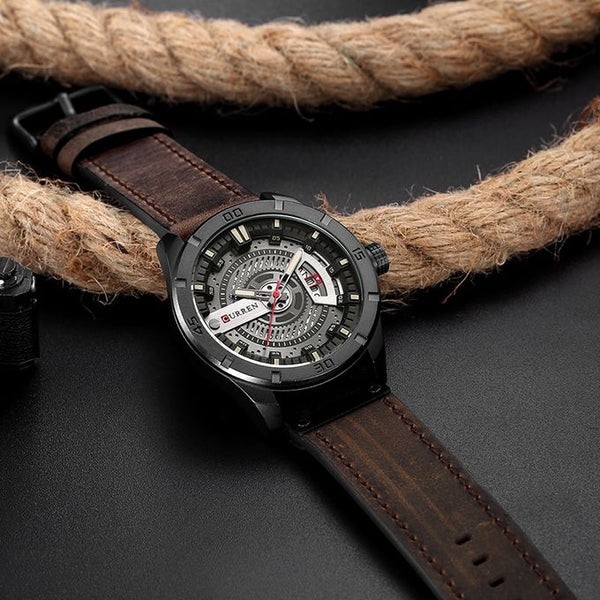 Curreen Men's Military Watch Analog 1