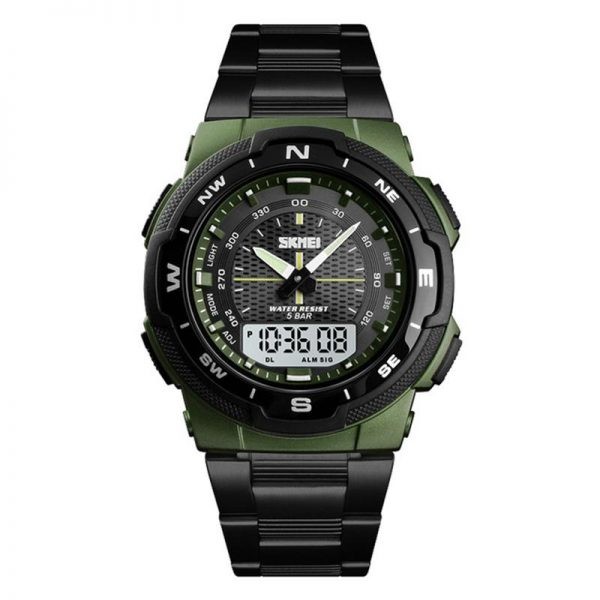SKMEI 1370  Waterproof Stainless Steel Wrist Watch 2