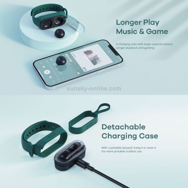 Remax TWS-15 Fashion Wristband True Wireless Stereo Earbuds 2