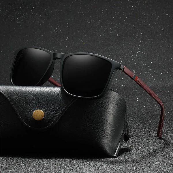 UV400 Polarized Luxury Square Vintage Sunglasses For Men