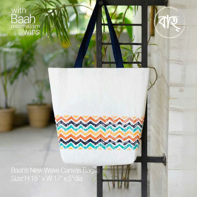 Unisex New Wave Canvas Tote Bag 0